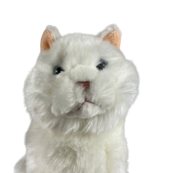 Webkins Signature Persian White Cat Gold Patch Vintage Ganz Plush Kitty No Code - Picture 12 of 16